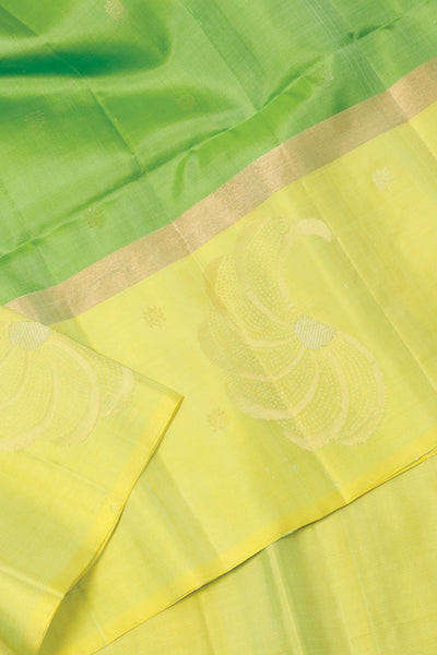 Palam-Silks-Shop-Online-Lime green and parrot green  softsilk saree 