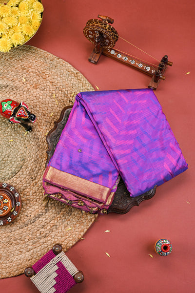 Purple Traditional Kanchipuram Silk Saree