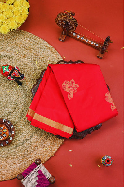 Red Kanchipuram Silk Saree