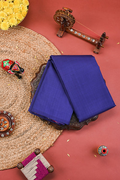 Ink Blue Kanchipuram Silk Saree