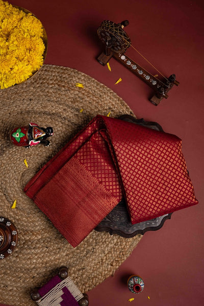 Red Kanchipuram Silk Saree