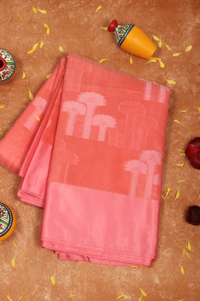 1247147-PALAM-SILKS-SHOP-ONLINE-Candy Pink Semi Organza Saree