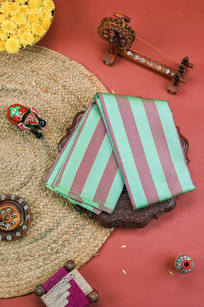 Kanchipuram Silk Saree with Stripes