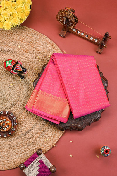 Rani Pink Kanchipuram Silk Saree