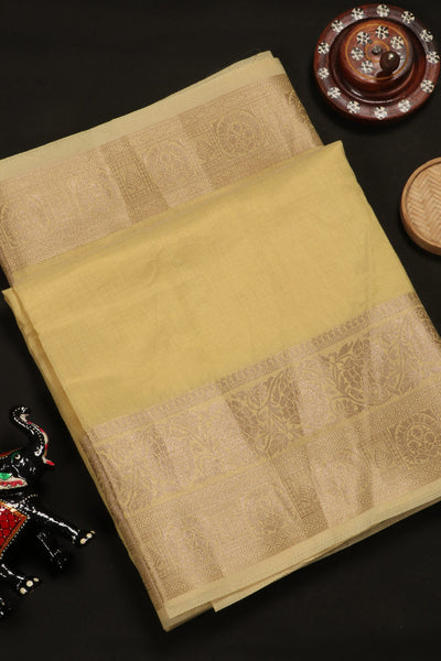 Yellow Semi Silk Cotton Saree