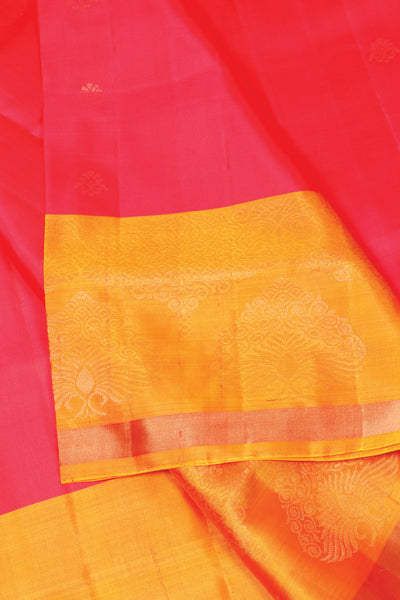 Palam-Silks-Shop-Online-Strawberry Pink Softsilk Saree