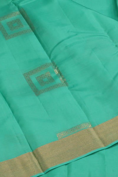 Turquoise Blue Silk Mix Saree