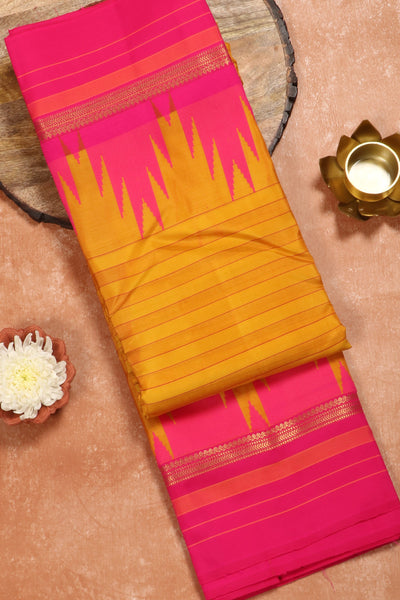 Mustard Silk Mix Saree