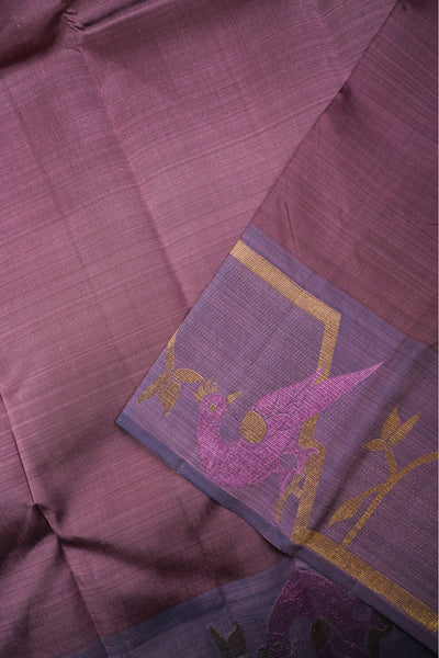 Mauve Kanchipuram Silk Saree