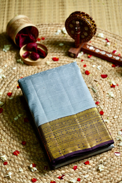 1247359-PALAM-SILKS-SHOP-ONLINE-Grey Kanchipuram Silk Saree