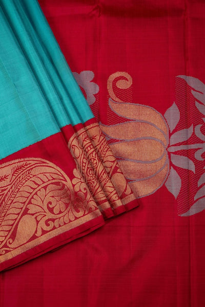 1106206-Sky Blue Kanchipuram Silk Saree-PALAM-SILKS