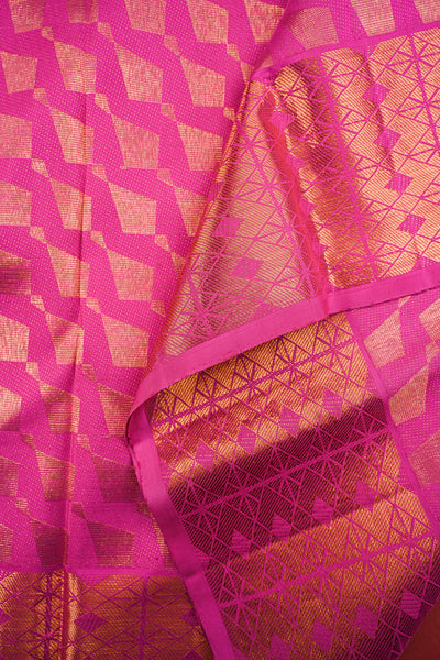 Pink Kanchipuram Silk Saree