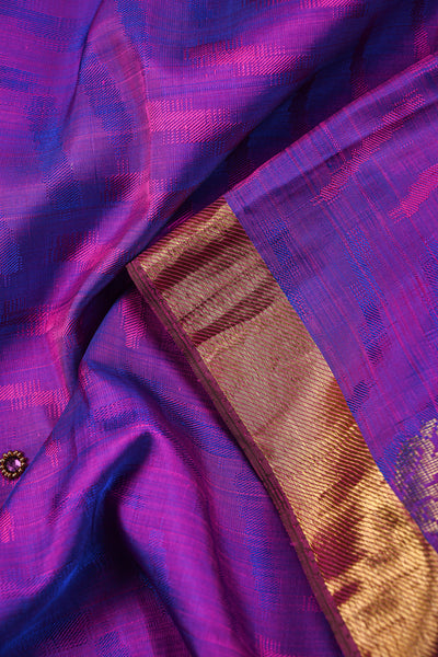 Purple Traditional Kanchipuram Silk Saree