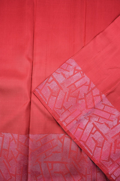 Strawberry Pink Kanchipuram Silk Saree